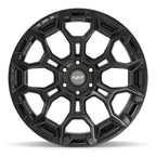 4PLAY 4P43 22x10 6x135 + 6x139.7 -18et Satin Black Wheel - View 2