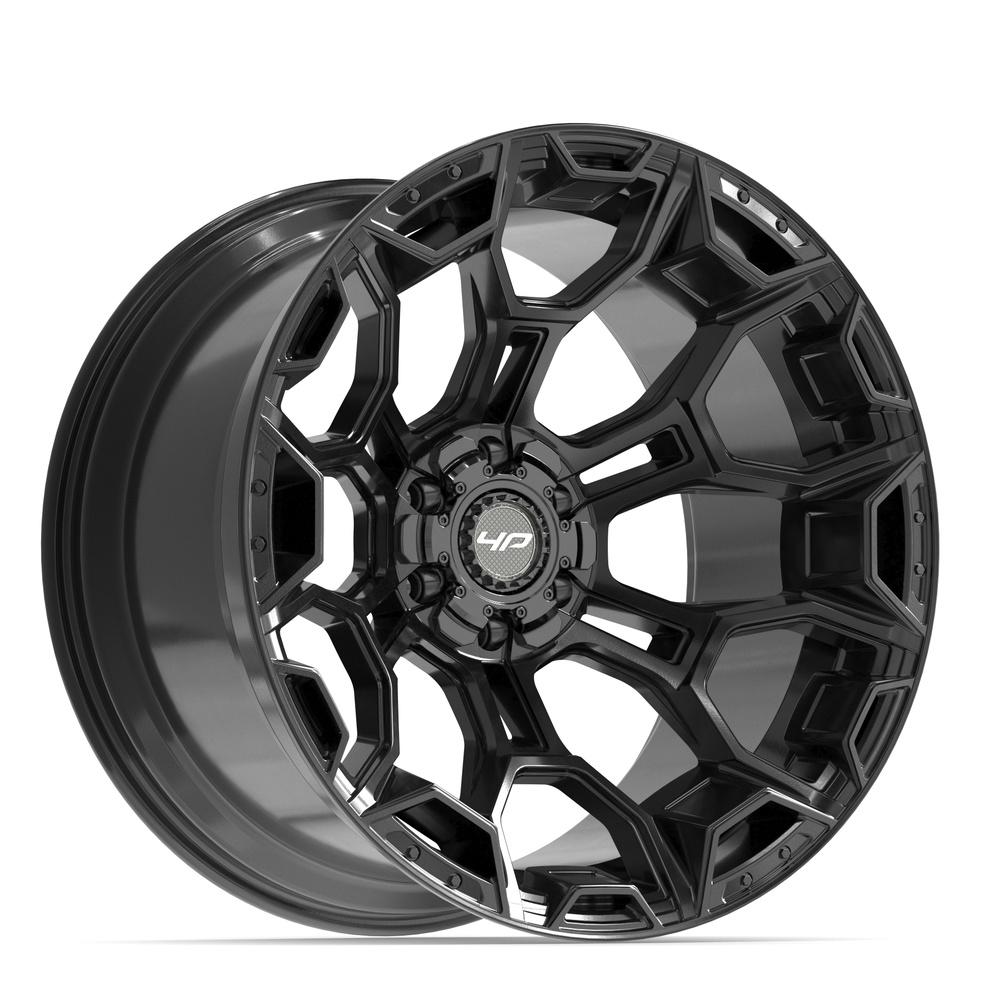 4PLAY 4P43 22x12 6x135 + 6x139.7 -44et Gloss Black Wheel