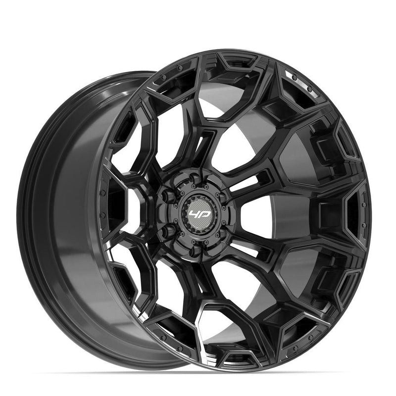 4PLAY 4P43 22x12 6x135 + 6x139.7 -44et Gloss Black Wheel