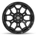 4PLAY 4P43 22x12 6x135 + 6x139.7 -44et Satin Black Wheel - View 2