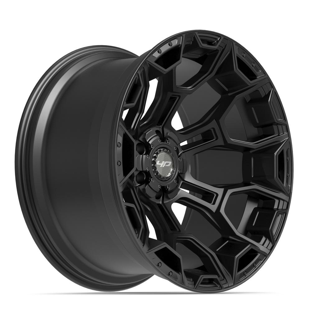 4PLAY 4P43 22x12 6x135 + 6x139.7 -44et Satin Black Wheel - View 3