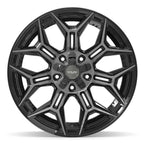 4PLAY 4P44 20x10 5x127 + 5x139.7 -18et Gloss Black Brushed with Tinted Clear Wheel - View 2