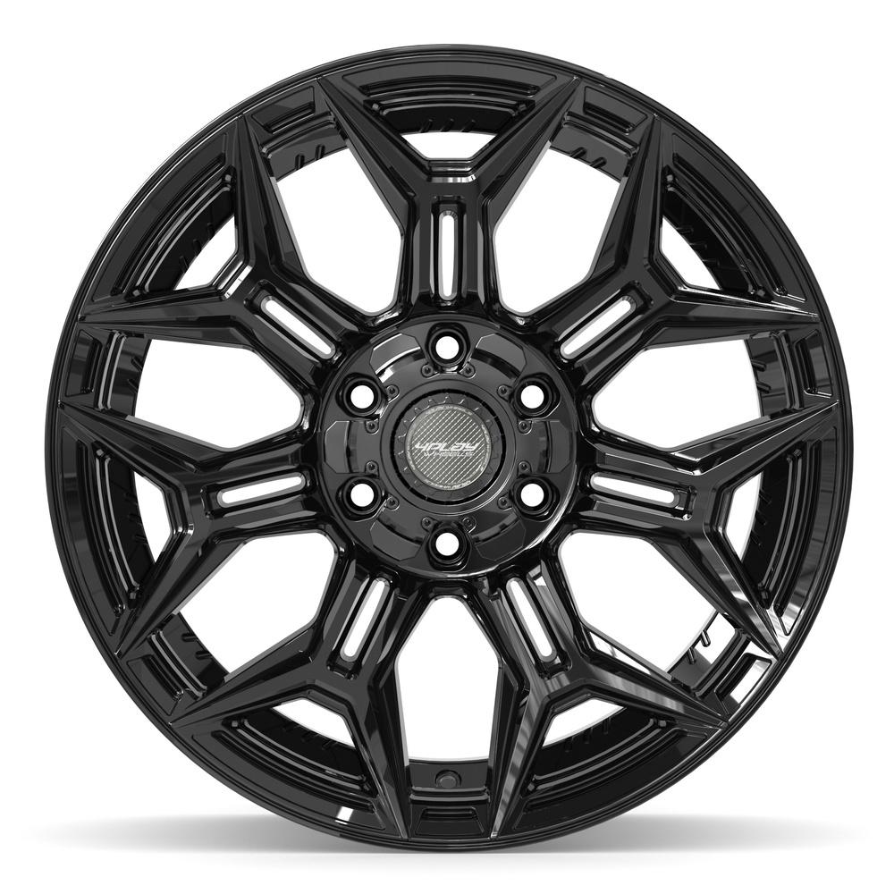 4PLAY 4P44 20x10 6x135 + 6x139.7 -18et Gloss Black Wheel - View 2