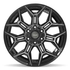 4PLAY 4P44 20x10 6x135 + 6x139.7 -18et Gloss Black Brushed with Tinted Clear Wheel - View 2