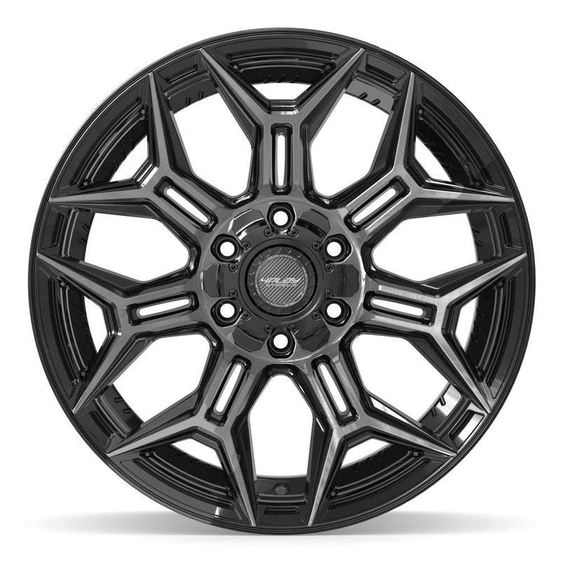4PLAY 4P44 20x10 6x135 + 6x139.7 -18et Gloss Black Brushed with Tinted Clear Wheel - View 2