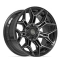 4PLAY 4P44 20x10 6x135 + 6x139.7 -18et Gloss Black Brushed with Tinted Clear Wheel
