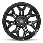 4PLAY 4P44 22x10 5x127 + 5x139.7 -18et Gloss Black Wheel - View 2
