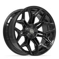 4PLAY 4P44 22x10 5x127 + 5x139.7 -18et Gloss Black Wheel