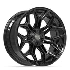 4PLAY 4P44 22x10 5x127 + 5x139.7 -18et Gloss Black Wheel