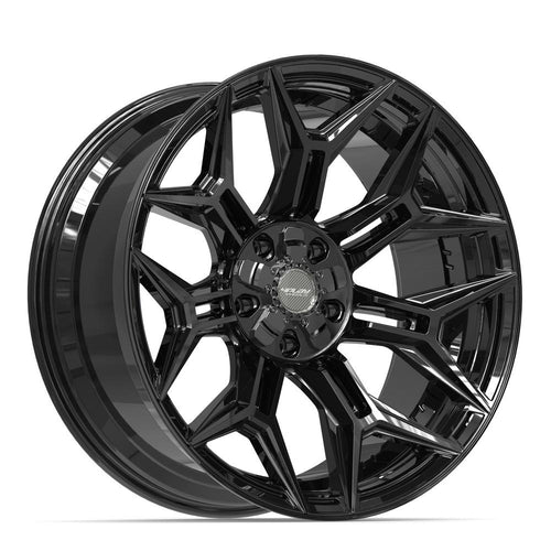 4PLAY 4P44 22x10 5x127 + 5x139.7 -18et Gloss Black Wheel