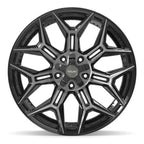 4PLAY 4P44 22x10 5x127 + 5x139.7 -18et Gloss Black Brushed with Tinted Clear Wheel - View 2