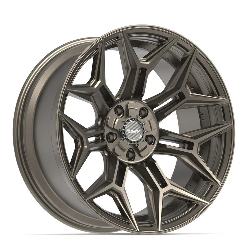 4PLAY 4P44 22x10 5x127 + 5x139.7 -18et Satin Bronze Wheel