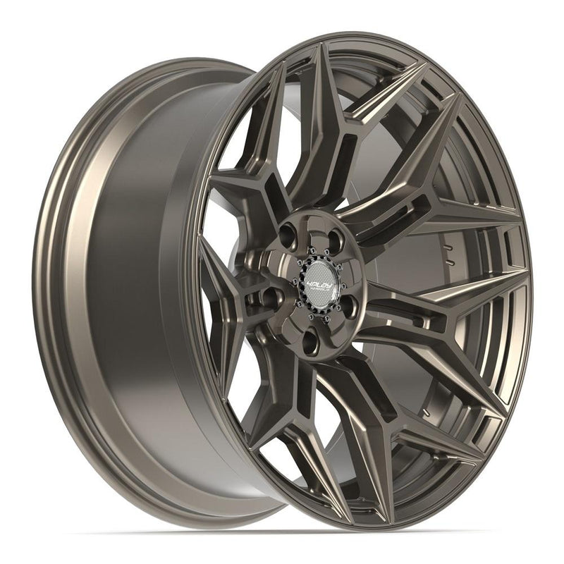 4PLAY 4P44 22x10 5x127 + 5x139.7 -18et Satin Bronze Wheel - View 3