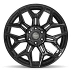 4PLAY 4P44 22x10 6x135 + 6x139.7 -18et Gloss Black Wheel - View 2