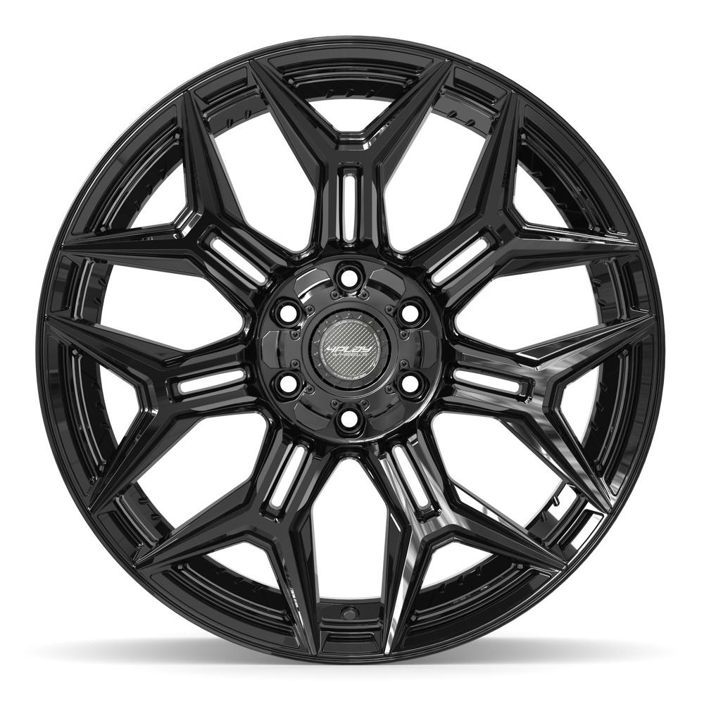 4PLAY 4P44 22x10 6x135 + 6x139.7 -18et Gloss Black Wheel - View 2
