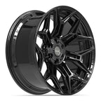 4PLAY 4P44 22x10 6x135 + 6x139.7 -18et Gloss Black Wheel - View 3