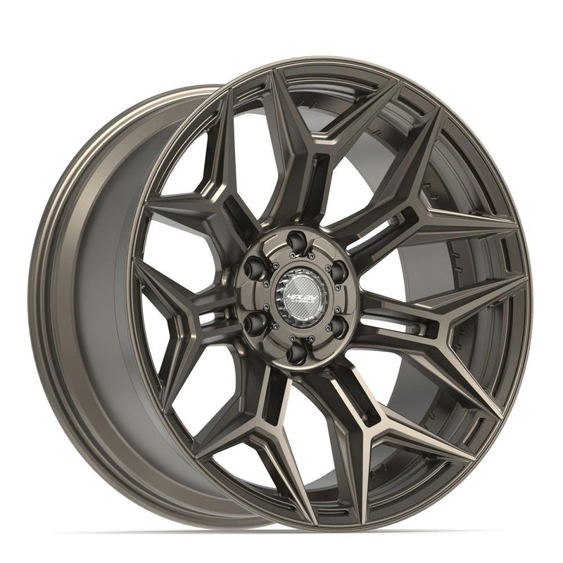 4PLAY 4P44 22x10 6x135 + 6x139.7 -18et Satin Bronze Wheel