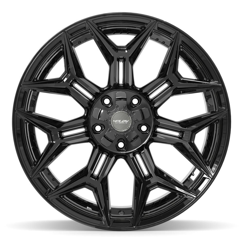 4PLAY 4P44 22x12 5x127 + 5x139.7 -44et Gloss Black Wheel - View 2