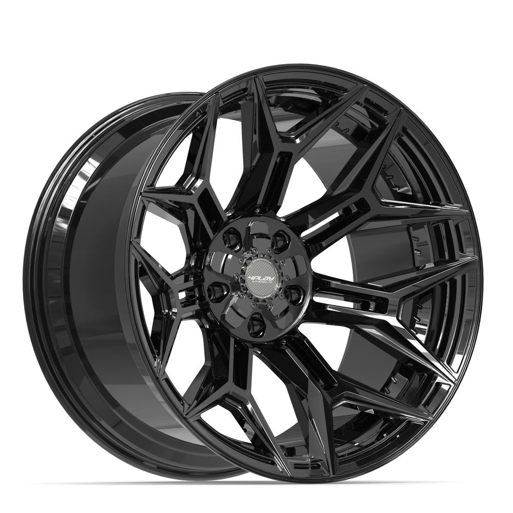 4PLAY 4P44 22x12 5x127 + 5x139.7 -44et Gloss Black Wheel