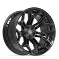 4PLAY 4P44 22x12 5x127 + 5x139.7 -44et Gloss Black Wheel