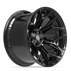 4PLAY 4P44 22x12 5x127 + 5x139.7 -44et Gloss Black Wheel - View 3