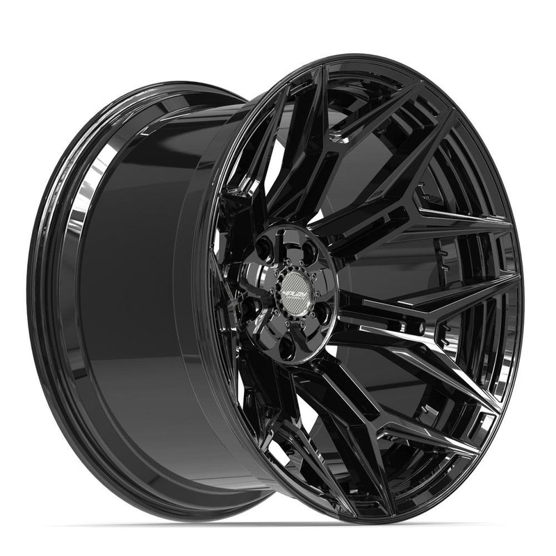 4PLAY 4P44 22x12 5x127 + 5x139.7 -44et Gloss Black Wheel - View 3