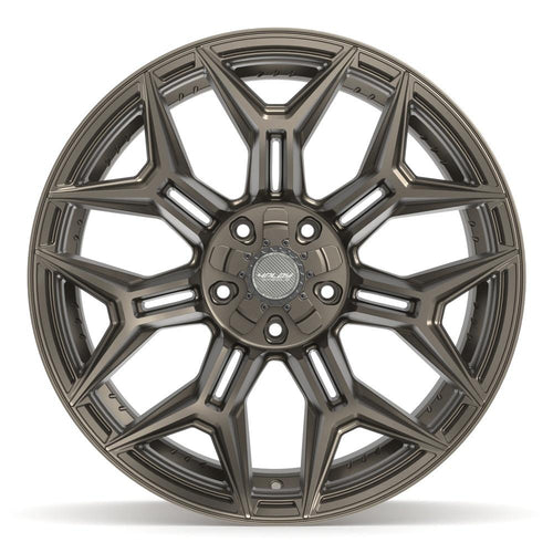 4PLAY 4P44 22x12 5x127 + 5x139.7 -44et Satin Bronze Wheel - View 2