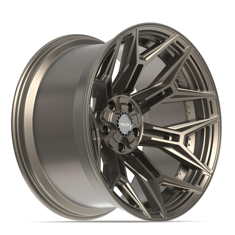 4PLAY 4P44 22x12 5x127 + 5x139.7 -44et Satin Bronze Wheel - View 3