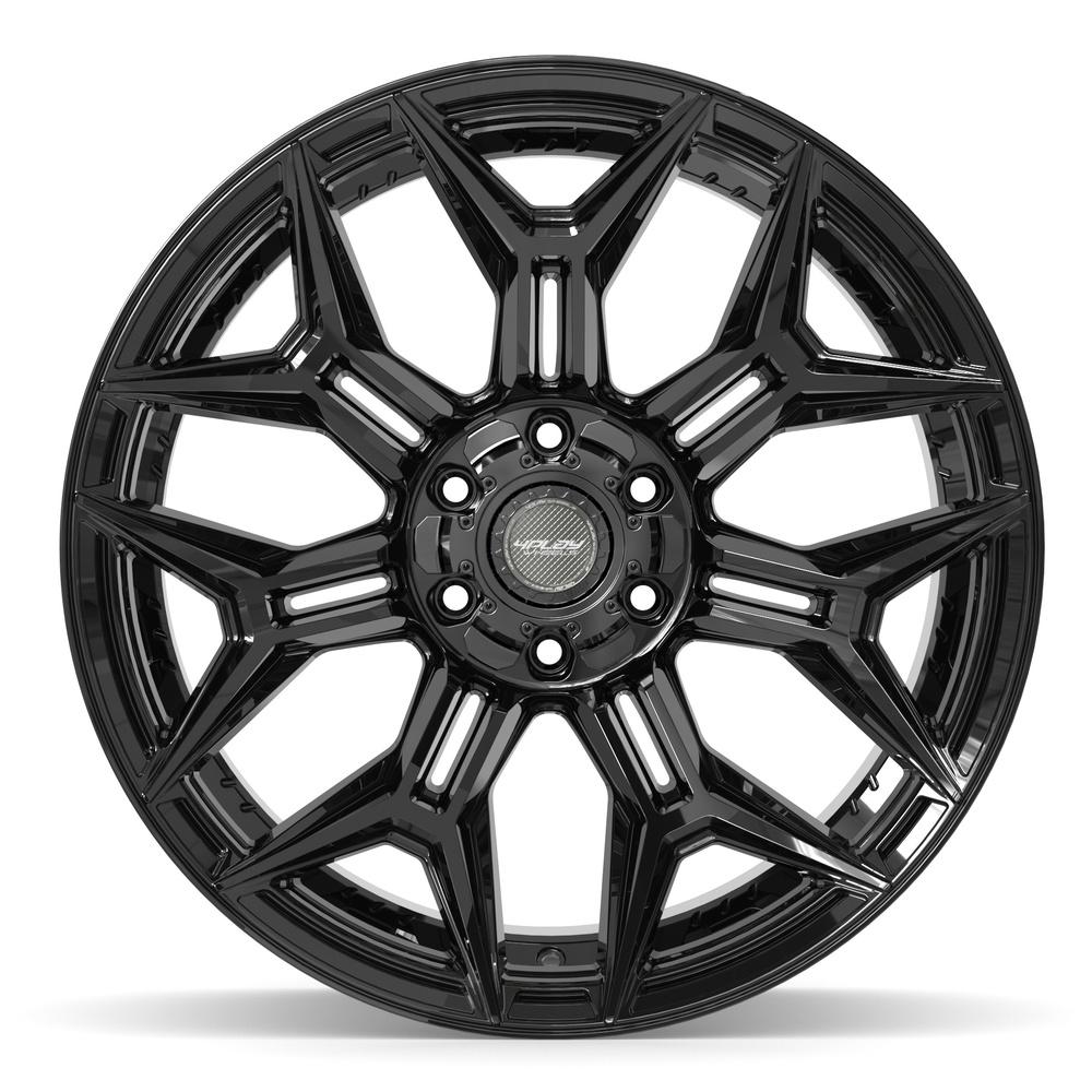 4PLAY 4P44 22x12 6x135 + 6x139.7 -44et Gloss Black Wheel - View 2