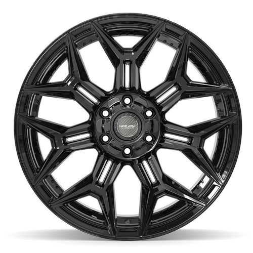 4PLAY 4P44 22x12 6x135 + 6x139.7 -44et Gloss Black Wheel - View 2