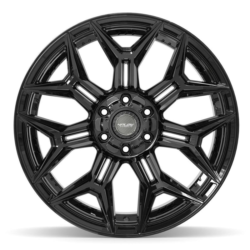 4PLAY 4P44 22x12 6x135 + 6x139.7 -44et Gloss Black Wheel - View 2