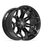 4PLAY 4P44 22x12 6x135 + 6x139.7 -44et Gloss Black Wheel
