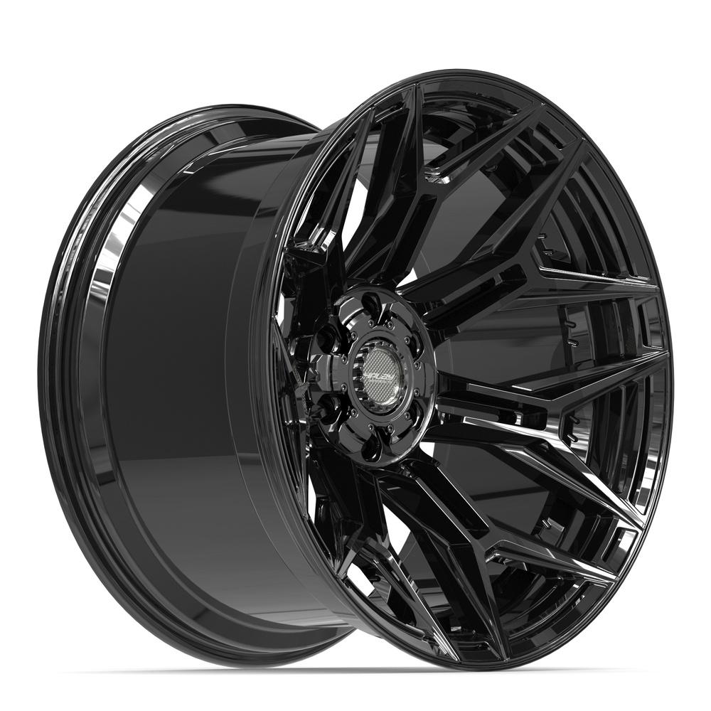 4PLAY 4P44 22x12 6x135 + 6x139.7 -44et Gloss Black Wheel - View 3
