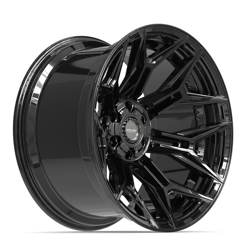 4PLAY 4P44 22x12 6x135 + 6x139.7 -44et Gloss Black Wheel - View 3