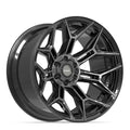 4PLAY 4P44 22x12 6x135 + 6x139.7 -44et Gloss Black Brushed with Tinted Clear Wheel