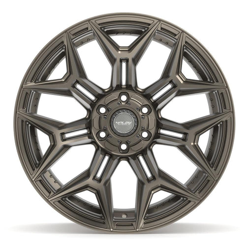 4PLAY 4P44 22x12 6x135 + 6x139.7 -44et Satin Bronze Wheel - View 2