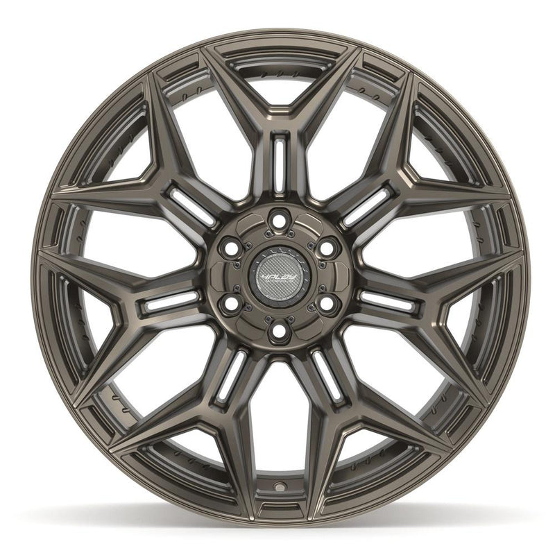 4PLAY 4P44 22x12 6x135 + 6x139.7 -44et Satin Bronze Wheel - View 2