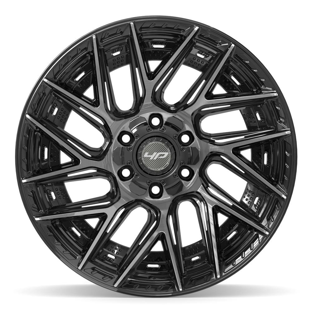 4PLAY 4P45 20x10 6x135 + 6x139.7 -18et Gloss Black Brushed with Tinted Clear Wheel - View 2