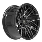 4PLAY 4P45 20x10 6x135 + 6x139.7 -18et Gloss Black Brushed with Tinted Clear Wheel - View 3