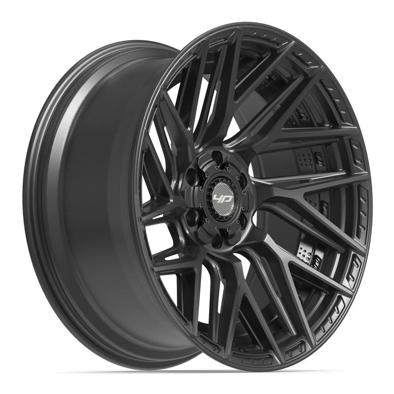 4PLAY 4P45 22x10 6x135 + 6x139.7 -18et Satin Black Wheel - View 3