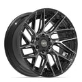 4PLAY 4P45 22x10 6x135 + 6x139.7 -18et Gloss Black Brushed with Tinted Clear Wheel