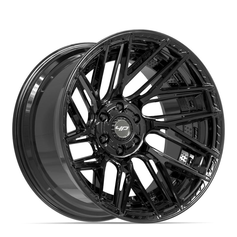 4PLAY 4P45 22x12 6x135 + 6x139.7 -44et Gloss Black Wheel