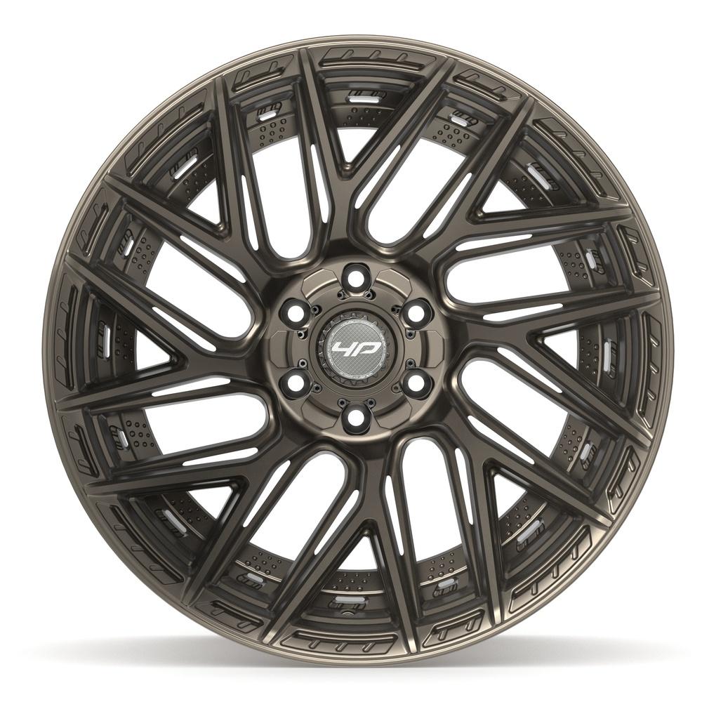 4PLAY 4P45 22x12 6x135 + 6x139.7 -44et Satin Bronze Wheel - View 2
