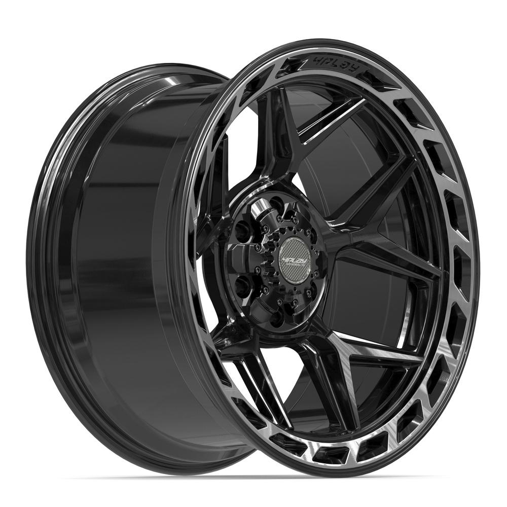 4PLAY 4P55 20x10 6x135 + 6x139.7 -18et Gloss Black Brushed with Tinted Clear Wheel - View 3
