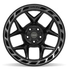 4PLAY 4P55 20x12 5x127 + 5x139.7 -44et Gloss Black Brushed with Tinted Clear Wheel - View 2