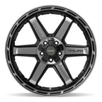 4PLAY 4P63 22x10 5x127 + 5x139.7 -18et Gloss Black Brushed with Tinted Clear Wheel - View 2