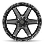 4PLAY 4P63 22x12 6x135 + 6x139.7 -44et Gloss Black Brushed with Tinted Clear Wheel - View 2