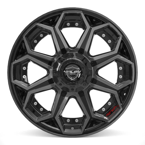 4PLAY 4P80R 20x9 6x135 + 6x139.7 0et Gloss Black Brushed with Tinted Clear Wheel - View 2