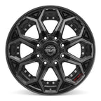 4PLAY 4P80R 20x10 8x180 -24et Gloss Black Brushed with Tinted Clear Wheel - View 2