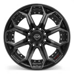 4PLAY 4P80R 22x12 8x180 -44et Gloss Black Brushed with Tinted Clear Wheel - View 2
